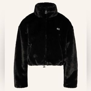 Nike swoosh faux fur puffer
